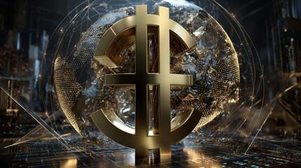Poster - Pound symbol finance currency money business isolated on 3d economy icon background with gold cash coin banking financial exchange concept. Global european bank investment market transfer eu sign.