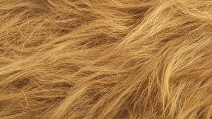 Wall Mural - Close-up of golden hair texture with natural flowing strands and color