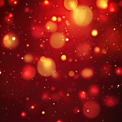 Poster - A vibrant abstract background featuring a blend of red and white bokeh lights. creating a festive atmosphere. perfect for holiday-themed designs and celebrations