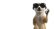 © Sri - Cool Meerkat in Sunglasses Giving Okay Sign on White Background