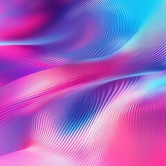Poster - Vibrant abstract waves in hues of pink and blue flowing gracefully across a dynamic background