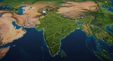 Satellite View of India: A Geographical Overview