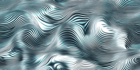 Poster - Abstract flowing patterns create a mesmerizing visual experience with wavy textures and soothing colors