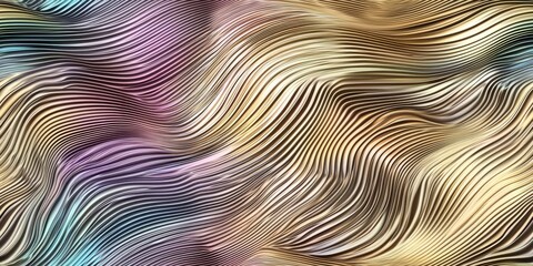 Poster - Swirling abstract patterns create a mesmerizing interplay of colors and textures