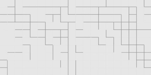 abstract design  gray lines creating a complex maze like structure on a light gray surface, enhanced by subtle shadows giving depth to the image minimalist line background.