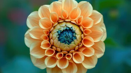 Poster - A detailed view of a blooming flower with blurred surroundings