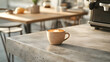 © AI Journeys  - Cozy caf scene urban setting flat lay coffee warm light branding lifestyle concept