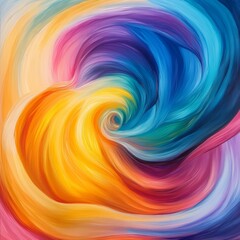 Poster - Abstract Swirling Color Field - Dynamic, Fluid Art Background with Vibrant Hues and Soft Blurs for Creative Design and Modern Visuals.