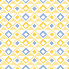 Poster - colorful diamond and triangle seamless pattern, design for decorating wallpaper wrapping paper fabric backdrop and etc
