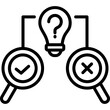 © Littlestar23 - Hypothesis Solution line icon