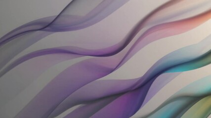Fototapete - Smooth elegant lines create a mesmerizing abstract visual, ideal for backgrounds, presentations, or artistic projects, with gentle curves and gradients adding depth and sophistication