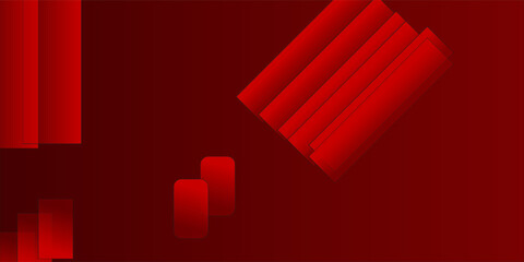 Poster - Abstract red geometric shapes background. Vector illustration