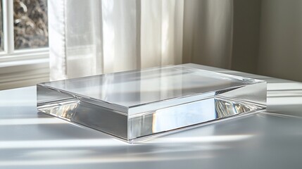 Clear acrylic display pedestal
