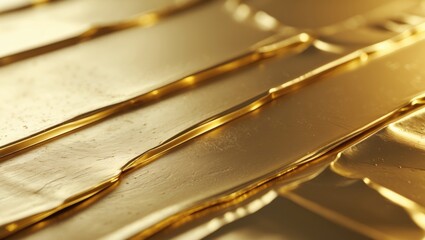 Poster - Graphic design texture background of gold metal plate