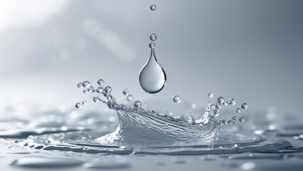 Wall Mural - image of water splashing alone