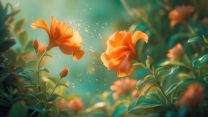Poster - A Fragile Blossom of Elegance, Revealing Itself Like a Softly Spoken Secret.