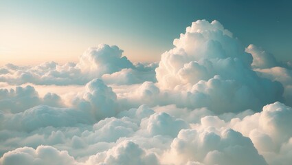 Wall Mural - white cloud scenery and texture. gloomy gray sky on a cloudy day.