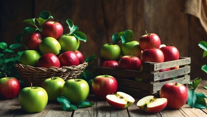 Poster - Scarlet and jade apples