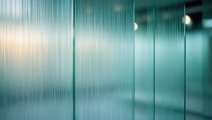 Poster - Transparent glass backdrop and texture. Clear material surface utilized for wall partitions, doors, or roofing. Close-up image.