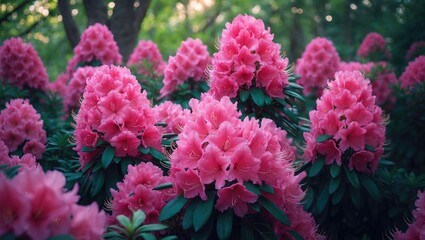 Poster - Rhododendron and Azalea flowers showcase vivid and diverse colors.