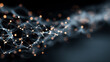 © Mariia - Clean tech pattern with network nodes and glowing abstract chips, AI and data finance background