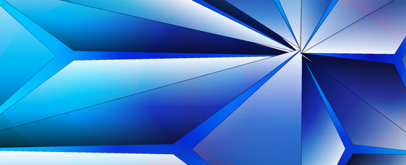 Poster - 3d triangle background with vivid colors vector design in eps 10