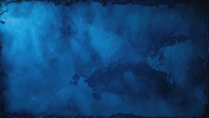 Poster - Grunge texture background in blue paint