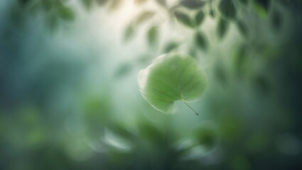 Poster - Soft-focused leaves forming a blurred backdrop for summer and tropical themes