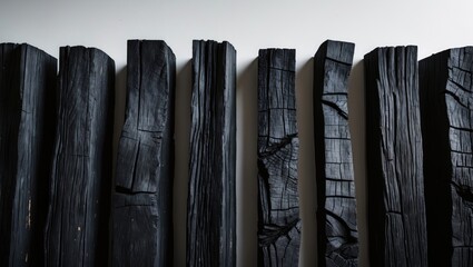 Poster - Destroyed timber texture on isolated background.