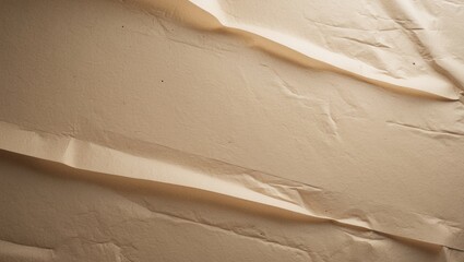 Poster - Aesthetic creative design with horizontal kraft paper background and soft yellow paper texture