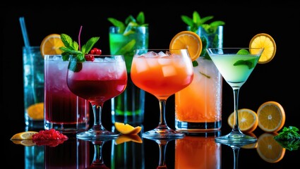 Poster - Hot and Cold Cocktail Drinks
