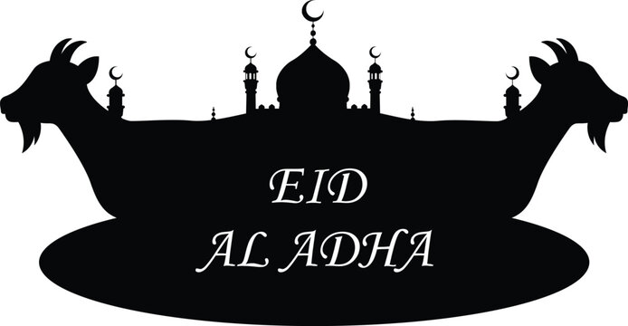  vector illustration of greeting templates for Eid al-Fitr and Eid al-Adha
