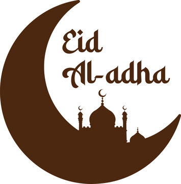  vector illustration of greeting templates for Eid al-Fitr and Eid al-Adha