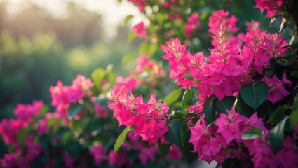 Poster - Exploring Bougainvillea: Genus of Vines, Bushes, and Trees in the Four O'Clock Family