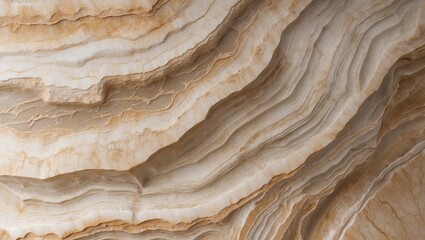 Poster - Travertine Beige Texture with Marble Effect