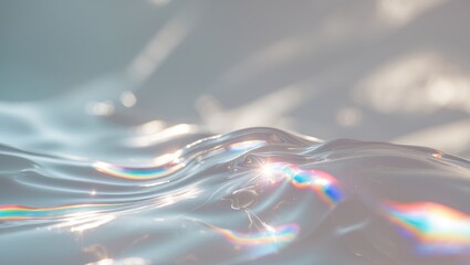 Aufkleber - Overlay effect of blurred water texture for images and mockups.