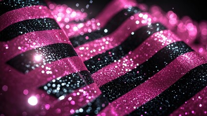 Poster - Stylish pink zigzag motif