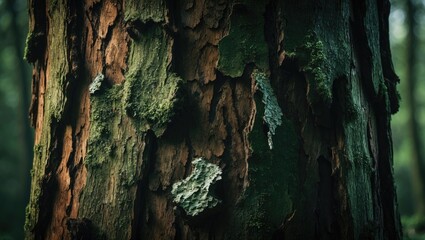 Poster - Natural texture of tree wood highlighting subtle grain patterns