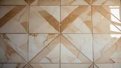 Poster - old-fashioned tile wall texture