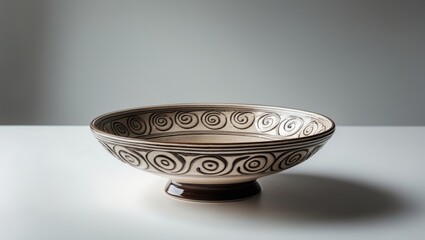 Poster - Delve into the complex design of a handmade ceramic bowl.
