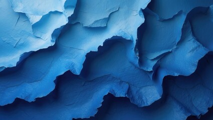 Poster - Background featuring a blue abstract gradient. Wallpaper showcasing a beautiful wide-angle textured design with space for customization.