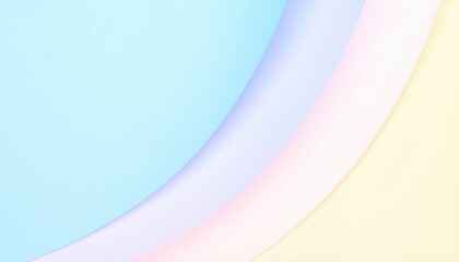 Poster - Abstract colorful curve design digital artwork modern aesthetic soft background minimalist style