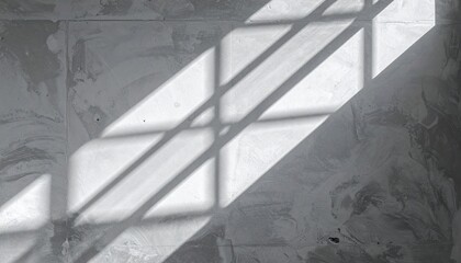 Poster - Light play on concrete floor urban space photography minimalist aesthetic top-down view abstract concept