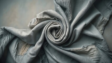 Poster - Worn-out fabric pattern with rough, creased, and textured surface
