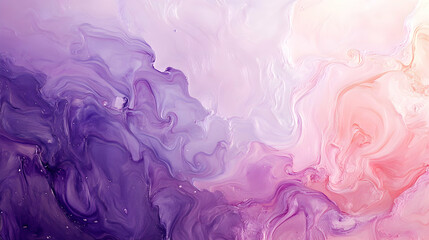 Poster - Ethereal abstract artwork displaying vibrant hues of purple, pink, and lavender blending beautifully
