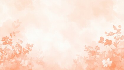 Poster - Delicate floral background soft pastel colors abstract art nature-inspired serene mood