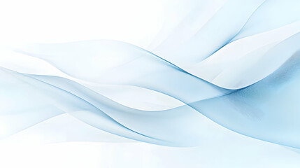 Poster - Subtle cyan wave design with flowing curves providing a sense of fluidity