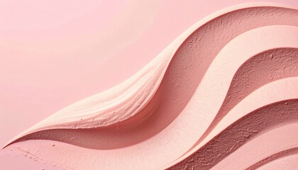 Poster - Textured pink surface swirls abstract art digital design soft environment close-up viewpoint visual appeal
