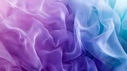 Poster - Abstract ethereal gradients creating a serene fluid textile backdrop