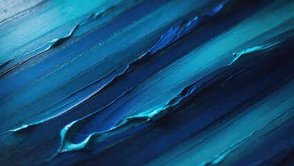 Poster - Close-up texture background of oil painting with vibrant, colorful brush strokes